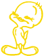 Tweety Smile Decal