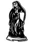 Mary statue vinyl decal
