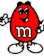 M&M PEANUT RED