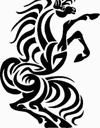 a vinyl horse car or wall decal 07