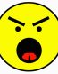 ANGRY FACE STICKER