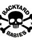 Backyard Babies Skull Die Cut Vinyl Self Adhesive Sticker Decal
