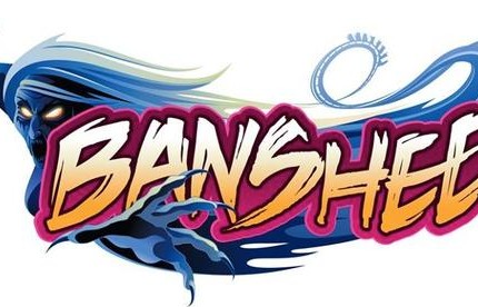 banshee-roller coaster theme park logo