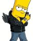 BART SIMPSON WINGS STICKER
