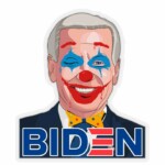 BIDEN SUCKS CLOWN STICKER