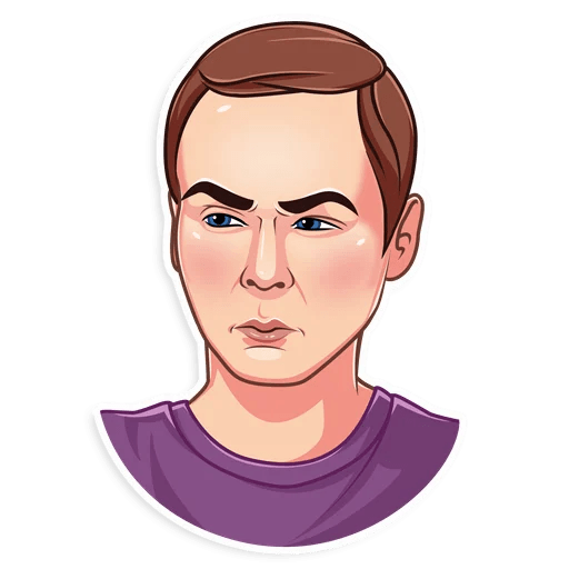 big bang sheldon cooper tv show sticker 10