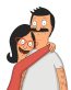 Bobs Burgers Bob and Wife Color Sticker