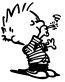Calvin Smokin Decal