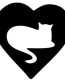 Cat in Heart Vinyl Decal