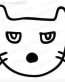Cat Head Decal