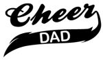 Cheer Dad Car Truck Window Wall Decal 3