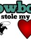 cowboy stole my heart sticker