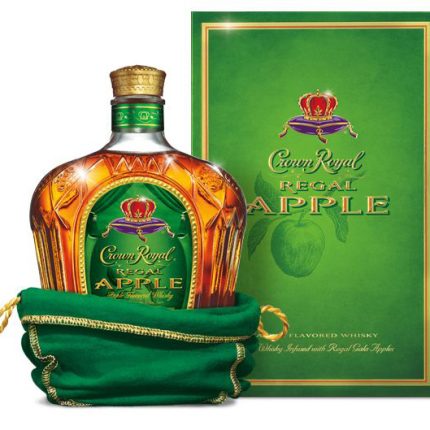 Crown Royal Apple Bottle Rectangle Sticker