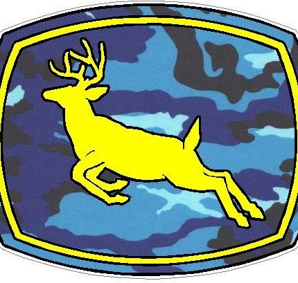 Deer Logo - BLUE CAMO