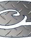 DRAKE OVAL DECAL- Diamondplate Silver FILL