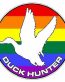 Duck Hunting Circle Decal 88 - Flag Pride