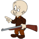 ELMER FUDD WITHOUT HAT STICKER 1