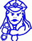 Fire Girl Decal Sticker