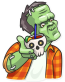 franky the monster_cartoon sticker 14