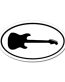 Guitar Oval Sticker