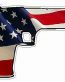 HAND GUN FILLS flag usa