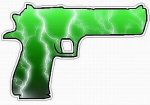 HAND GUN FILLS lightning green