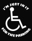 Handicap Parking Die Cut Vinyl Decal Sticker