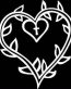 Heart Vine with Cross Vinyl Diecut Car Decal