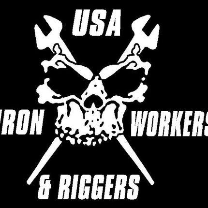 Iron Workers and Riggers Skull Decal