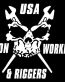 Iron Workers and Riggers Skull Decal