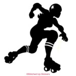 jammer skater silhouette decal