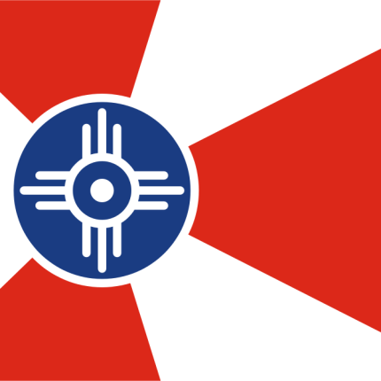 Kansas Wichita City Flag Sticker