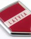 Latvia Crest 3D Chrome Emblem