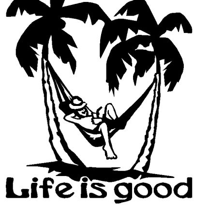 Life is good Vinyl Car Decal