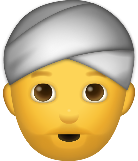 Man_With_Turban_Emoji BEARDED