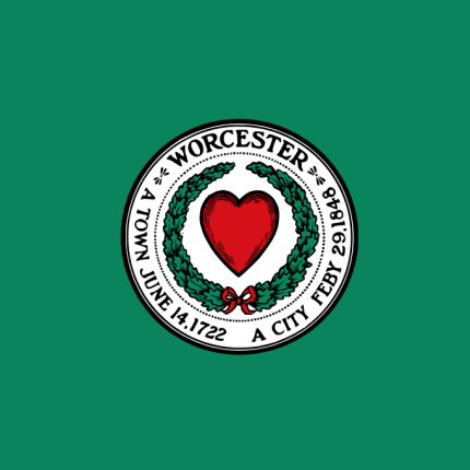 Massachusetts Worcester City Flag Sticker