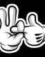 mickey hands make love sticker