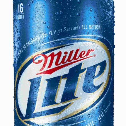 miller lite aluminum bottle shaped sticker