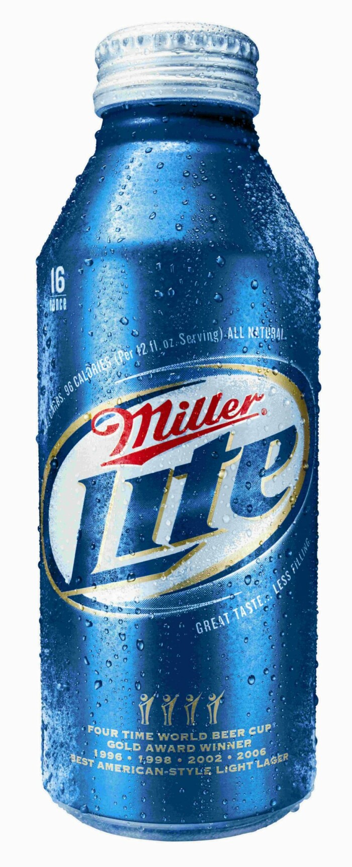 miller lite aluminum bottle shaped sticker