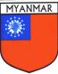 Myanmar Flag Decal Sticker
