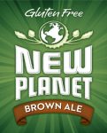 New Planet Logo Stiicker Brown