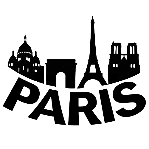 Paris with City Decal Sticker - Pro Sport Stickers