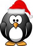 penguin santa hat