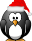 penguin santa hat