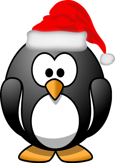 penguin santa hat