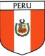 Peru Flag Crest Decal Sticker