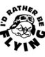 Pilot Rather Flying Diecut Decal