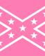 pink and white confederate rebel flag sticker