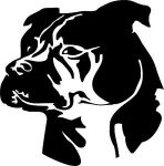 pit bull die cut decal 44