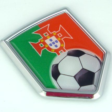 Portugal Soccer 3D Adhesive Auto Emblem